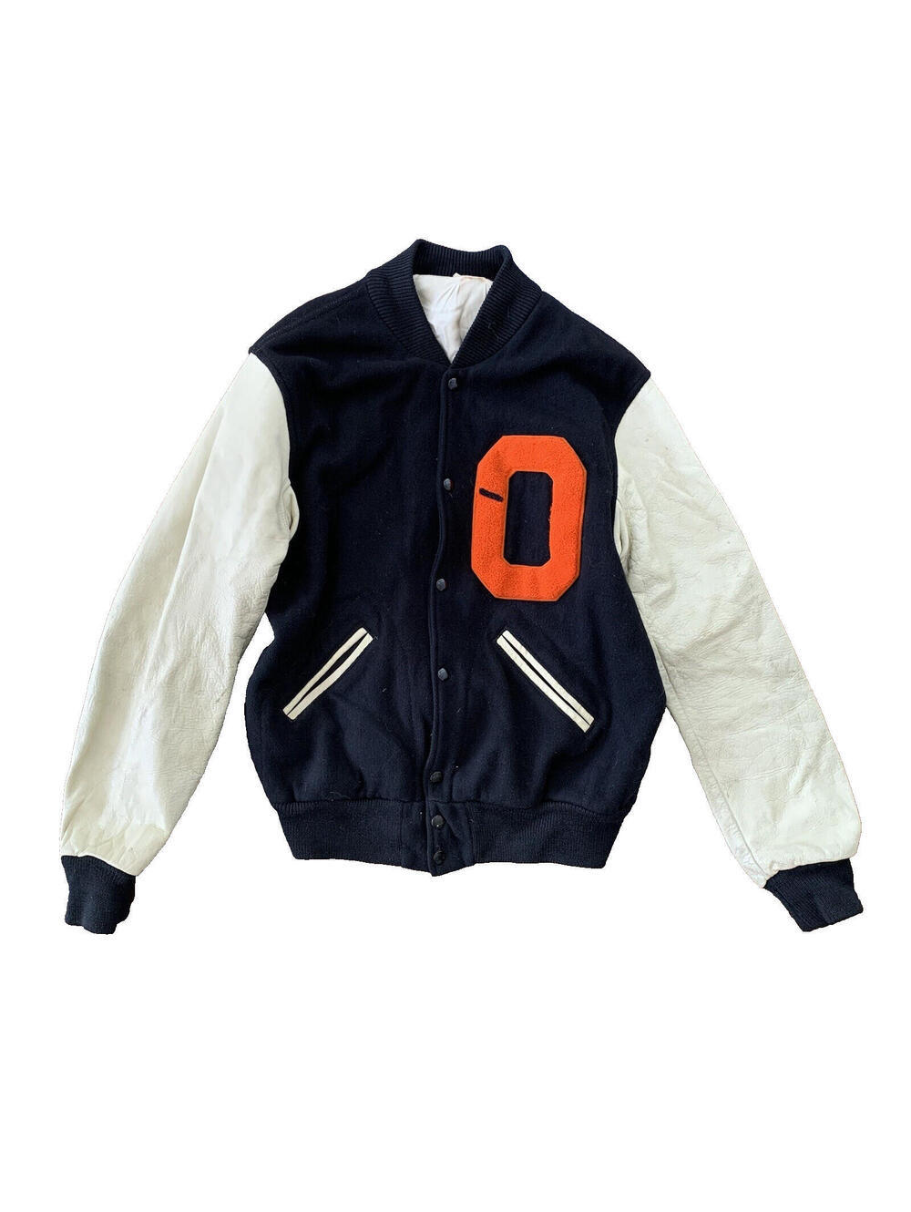VTG 50s Wool Letterman OREGON Varsity Jacket Lasley Knitting 60s Rockabilly 1950